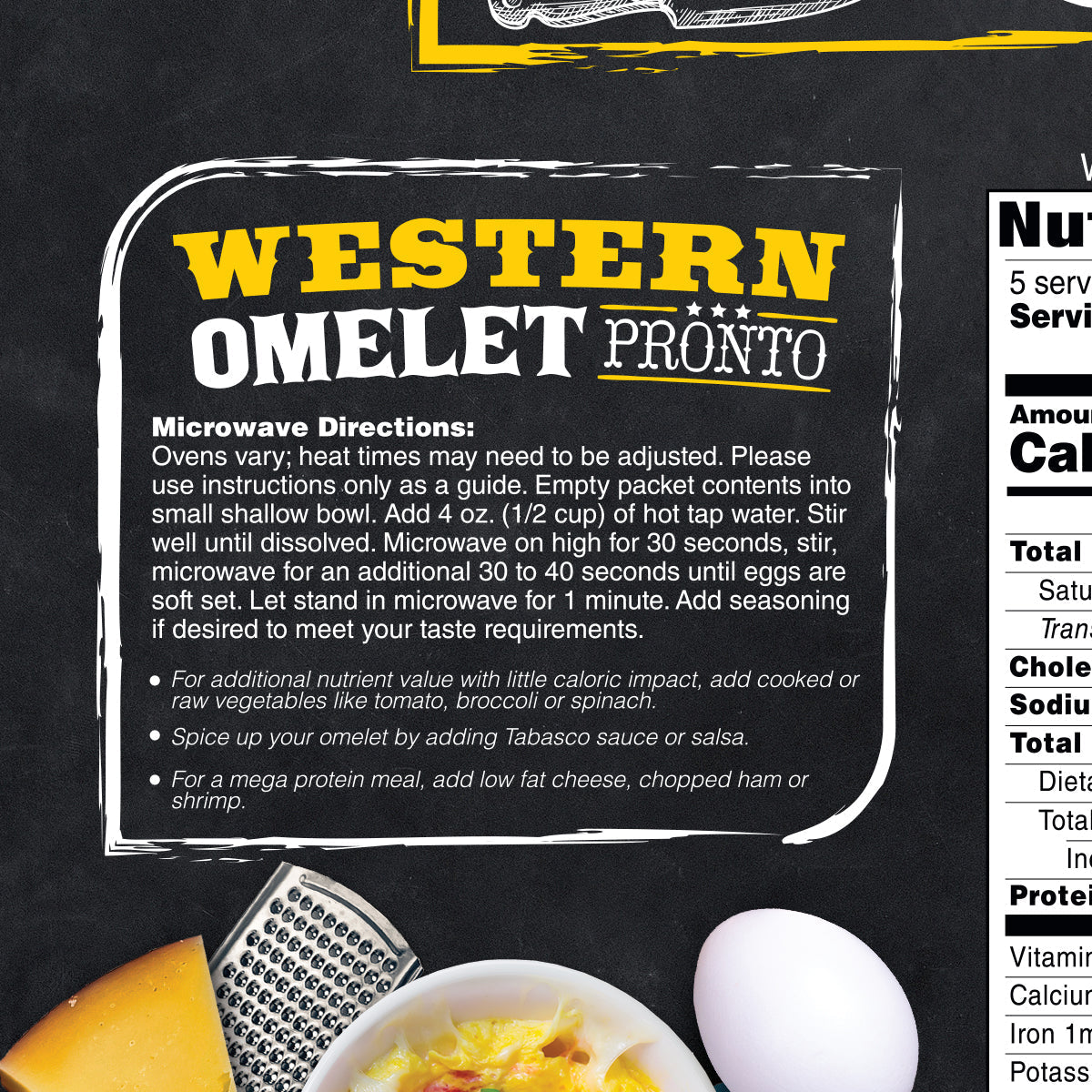 Inspire Herb & Cheese Western Omelet - 15g Protein - High-quality Hot Meals at Store