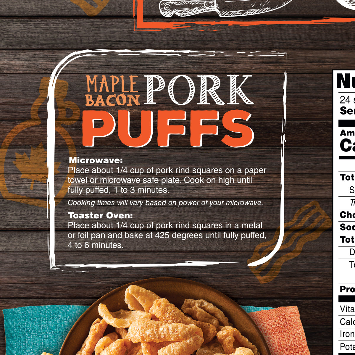Inspire Pork Rind Puffs - 24 Servings - High-quality Bars & Snacks at Store