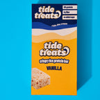 Tide Treats Crispy Rice Protein Bars - Vanilla, One Box (8 Bars)