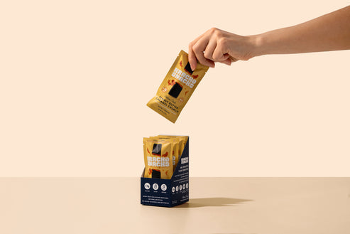 Artisan Crafted Dark Chocolate Peanut Butter Caramel Crunch by Krack'd Snacks - 75% Ecuadorian Cacao