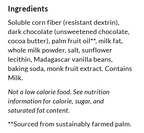Ingredients for ChocZero Dark Chocolate Covered Caramels with Sea Salt
