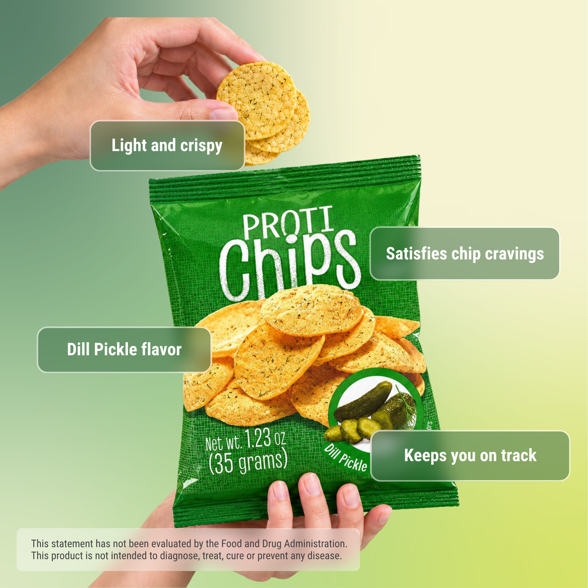 Proti Chips - Dill Pickle flavor with 15g of protein