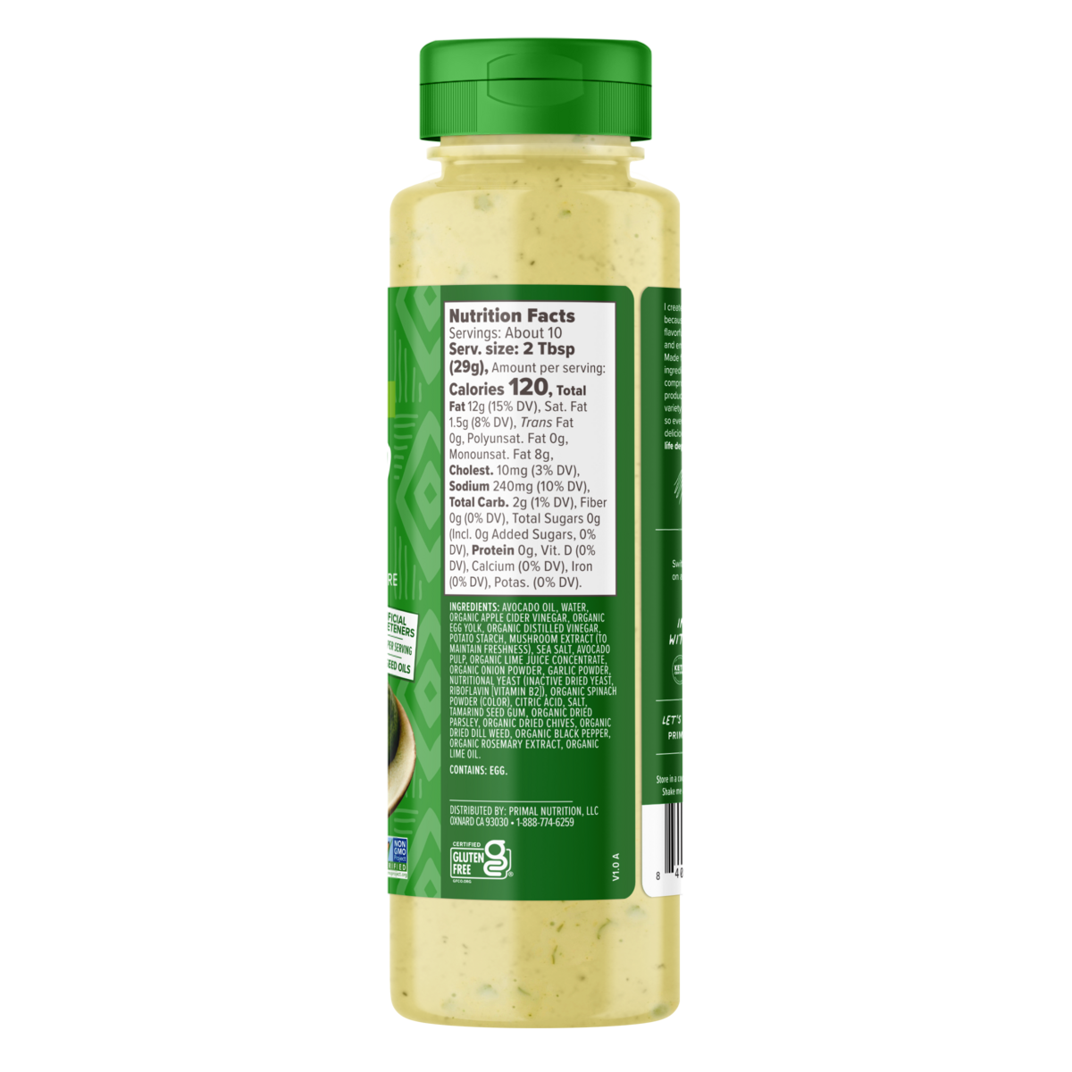 Primal Kitchen Dipping Sauces - Avocado Lime