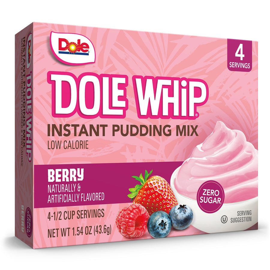 Dole Whip Zero Sugar Instant Pudding Mix - Berry, 1.54 oz