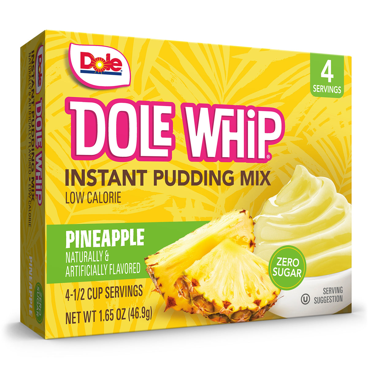 Dole Whip Zero Sugar Instant Pudding Mix - Pineapple, 1.65 oz