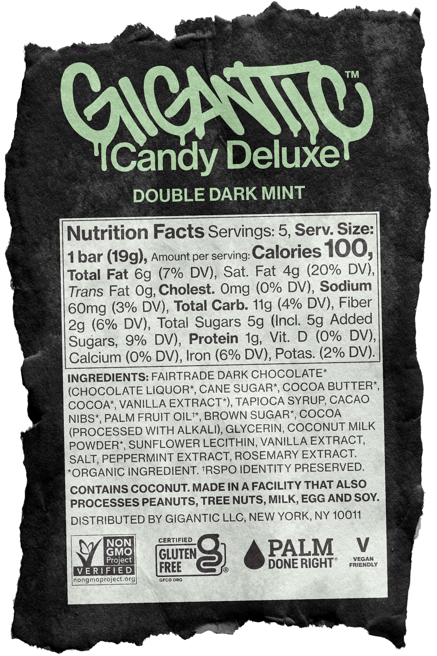 Gigantic! Candy Deluxe Bar - Double Dark Mint