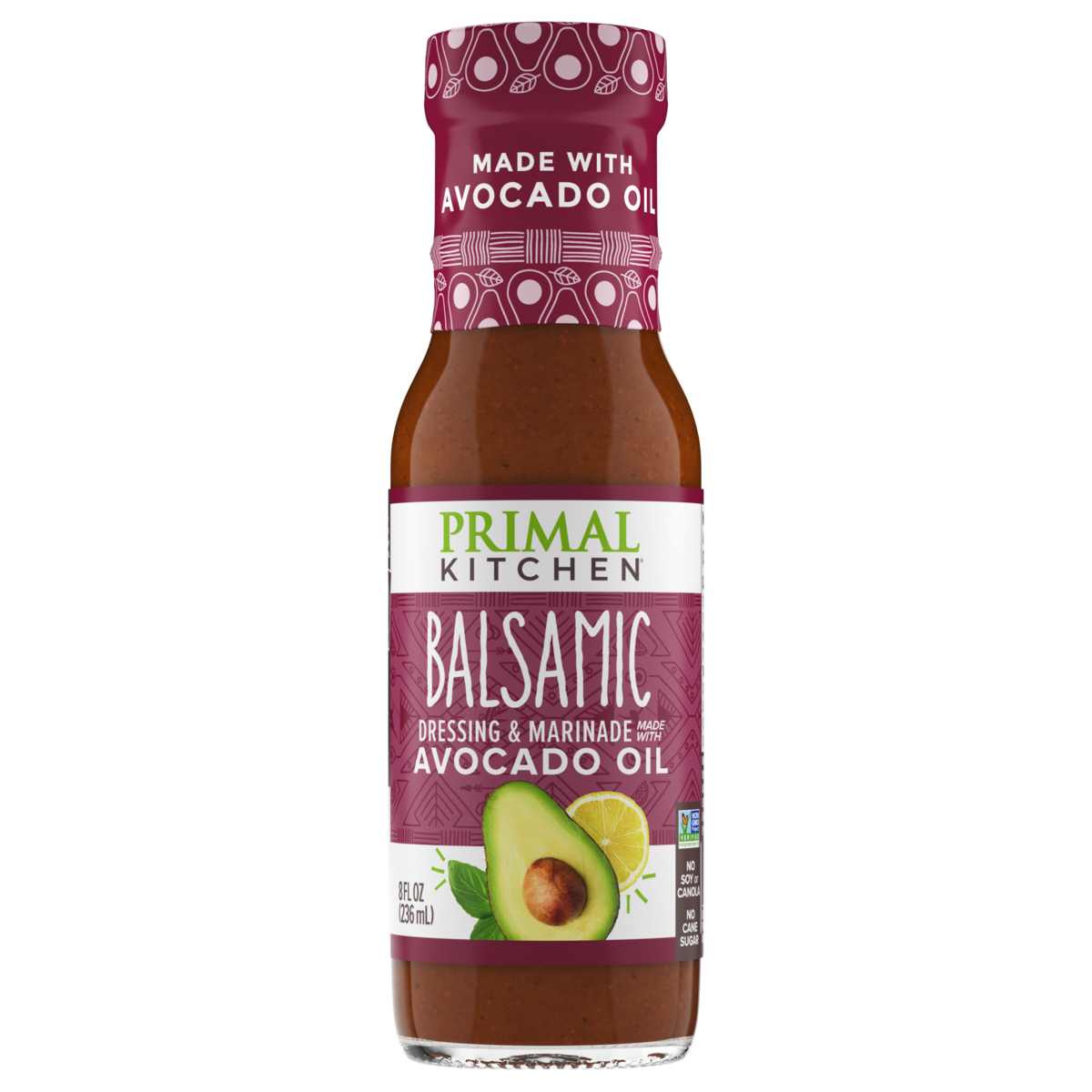 Primal Kitchen Avocado Oil Vinaigrette & Marinade - Balsamic 8 fl oz