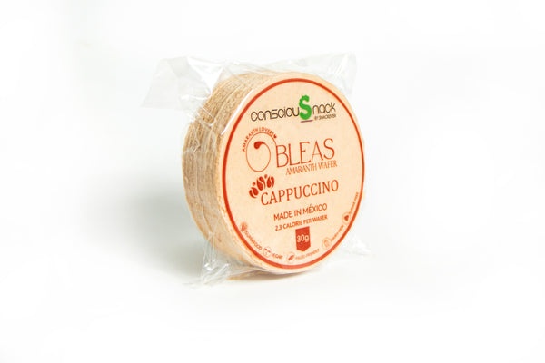 ConsciouSnack Obleas Amaranth Wafers by Snackever - Cappuccino
