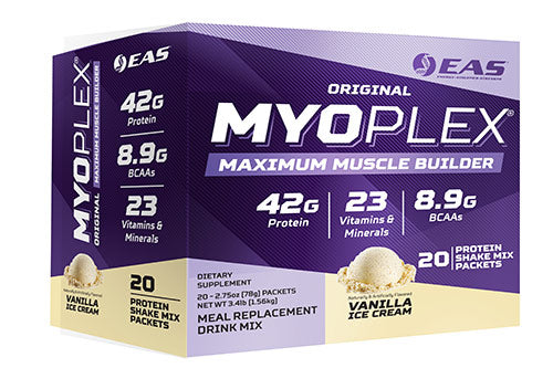 EAS Myoplex Meal Replacement Drink Mix, 20 pk - Vanilla Ice Cream