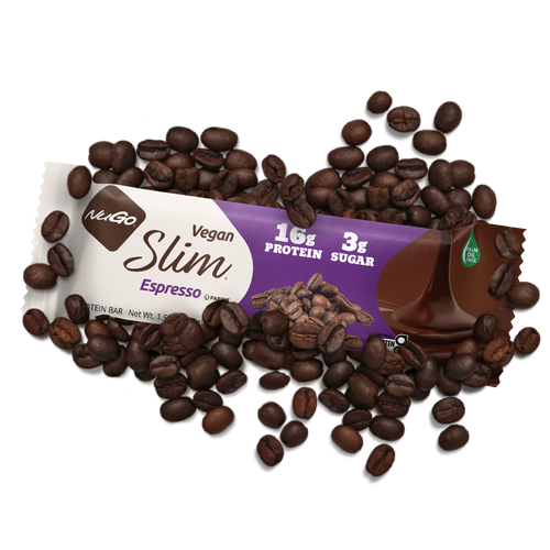 NuGo Slim Bars, Espresso (Vegan) #Size_Single Bar.