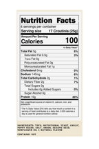 Croutinis High Protein Crouton Snack - Everything Bagel, label