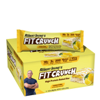 Robert Irvine's Fit Crunch Snack Size Whey Protein Baked Bar - Lemon Cake One Box (9 Bars)