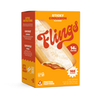 Flings Toaster Pastries - Sticky Cinnamon, One Box (4 Pastries)