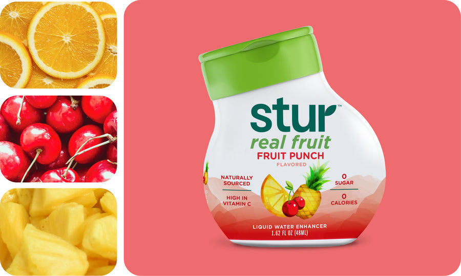 Stur Stevia Sweetened Water Enhancer - Fruit Punch 1.62 fl oz.
