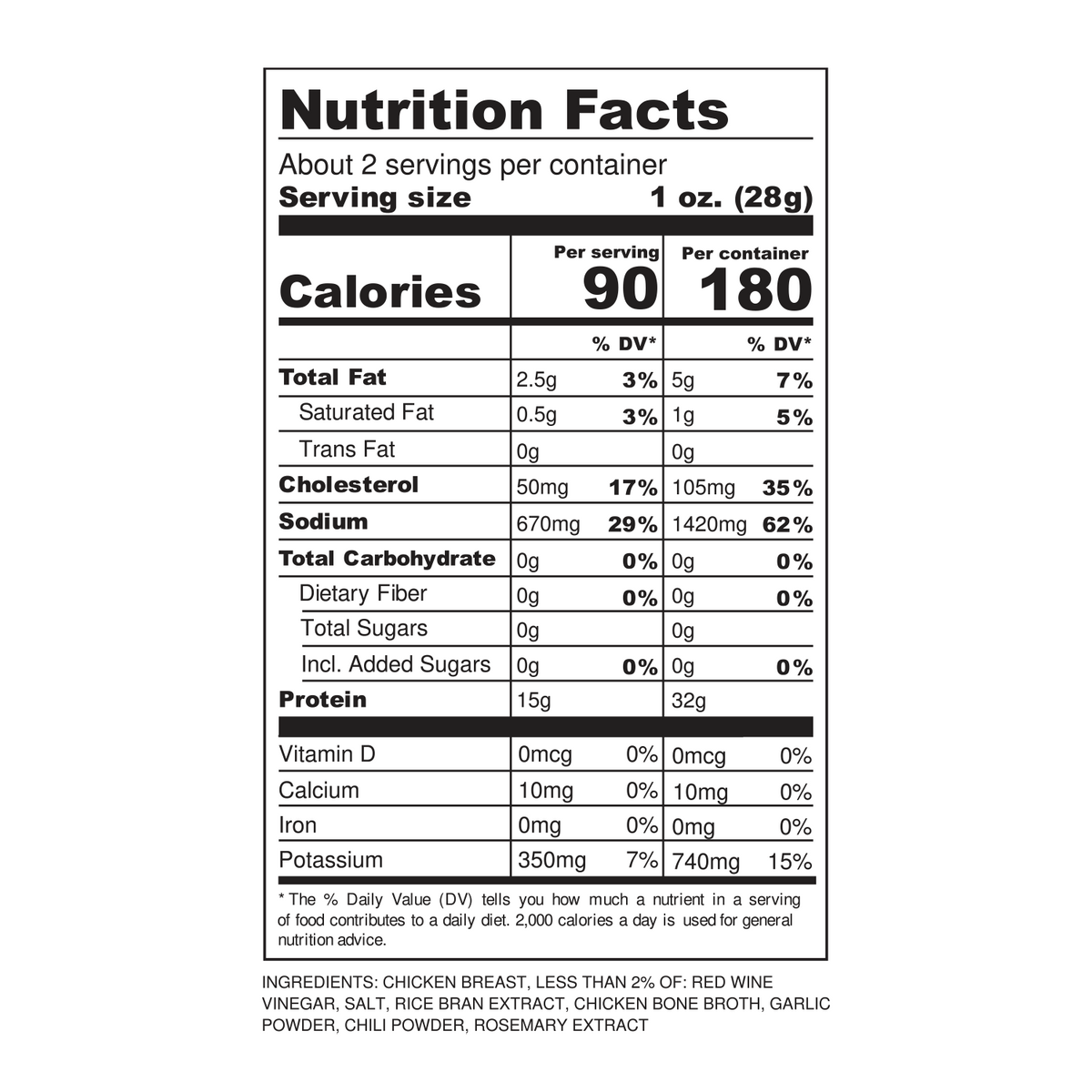 Flock Foods Chicken Breast Bites, 2.12 oz - Original