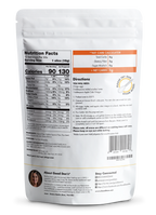Back of Good Dee's Low Carb Corn (free) Bread Mix 7.5 oz packaging