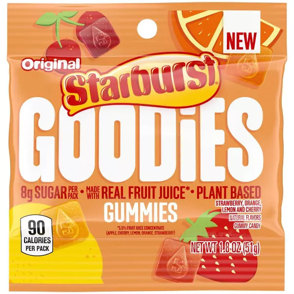 Starburst Goodies Gummies, 1.8 oz - Original
