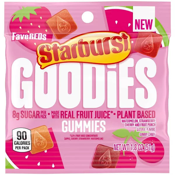 Starburst Goodies Gummies, 1.8 oz - FaveREDS