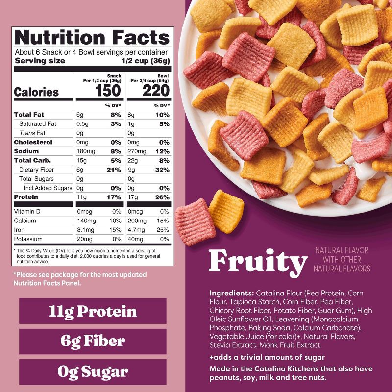 Catalina Crunch Protein Cereal - Fruity, 8oz