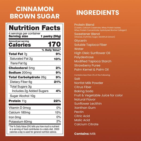 Magic Spoon Protein Pastries, 4 Pastry Box - Cinnamon Brown Sugar