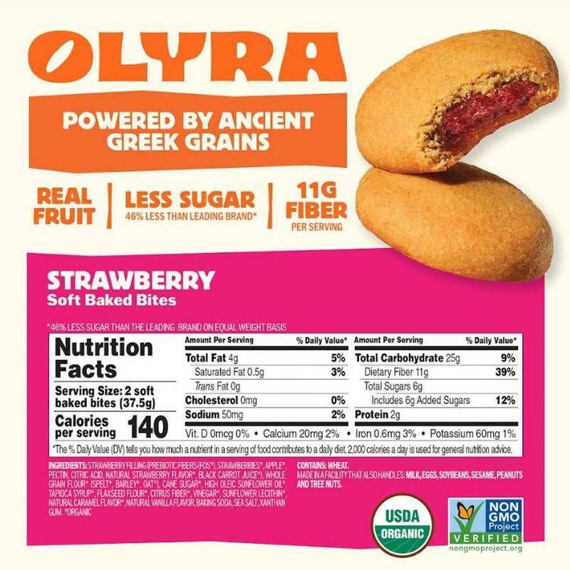 Olyra Soft Baked Bites, 5.3 oz - Strawberry