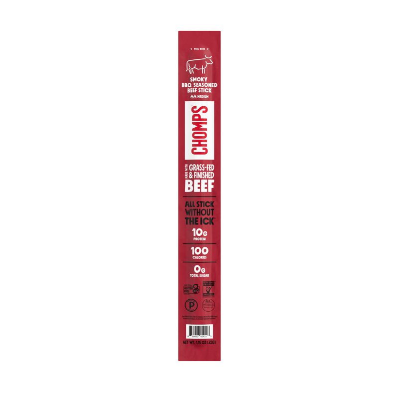 Chomps Meat Sticks - Smoky BBQ Beef