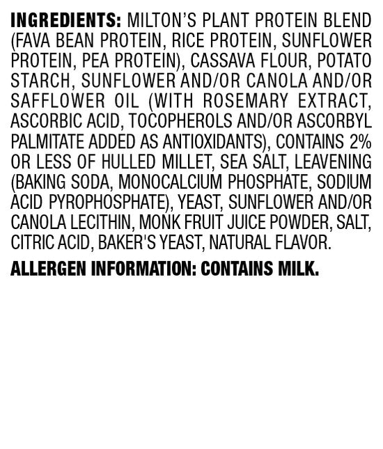 Milton's Protein Crackers, 4.25 oz - Crispy Sea Salt