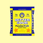 Better Sour Gummies - Passionfruit Gummy Stars, One Pack, 1.8 oz