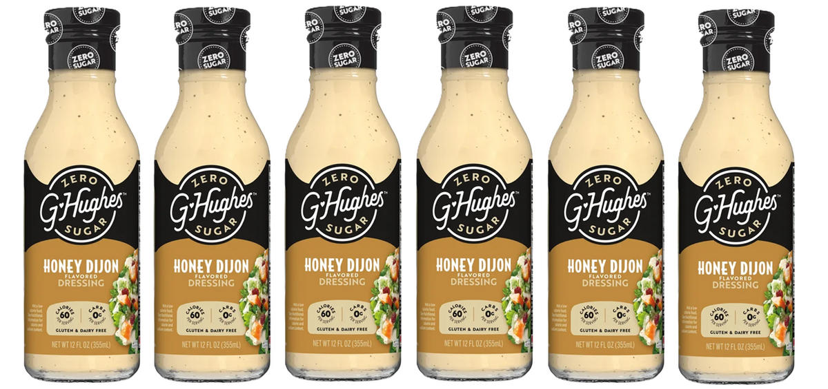 G Hughes Smokehouse Sugar Free Salad Dressing (12 fl oz) - Honey Dijon 6 Bottles