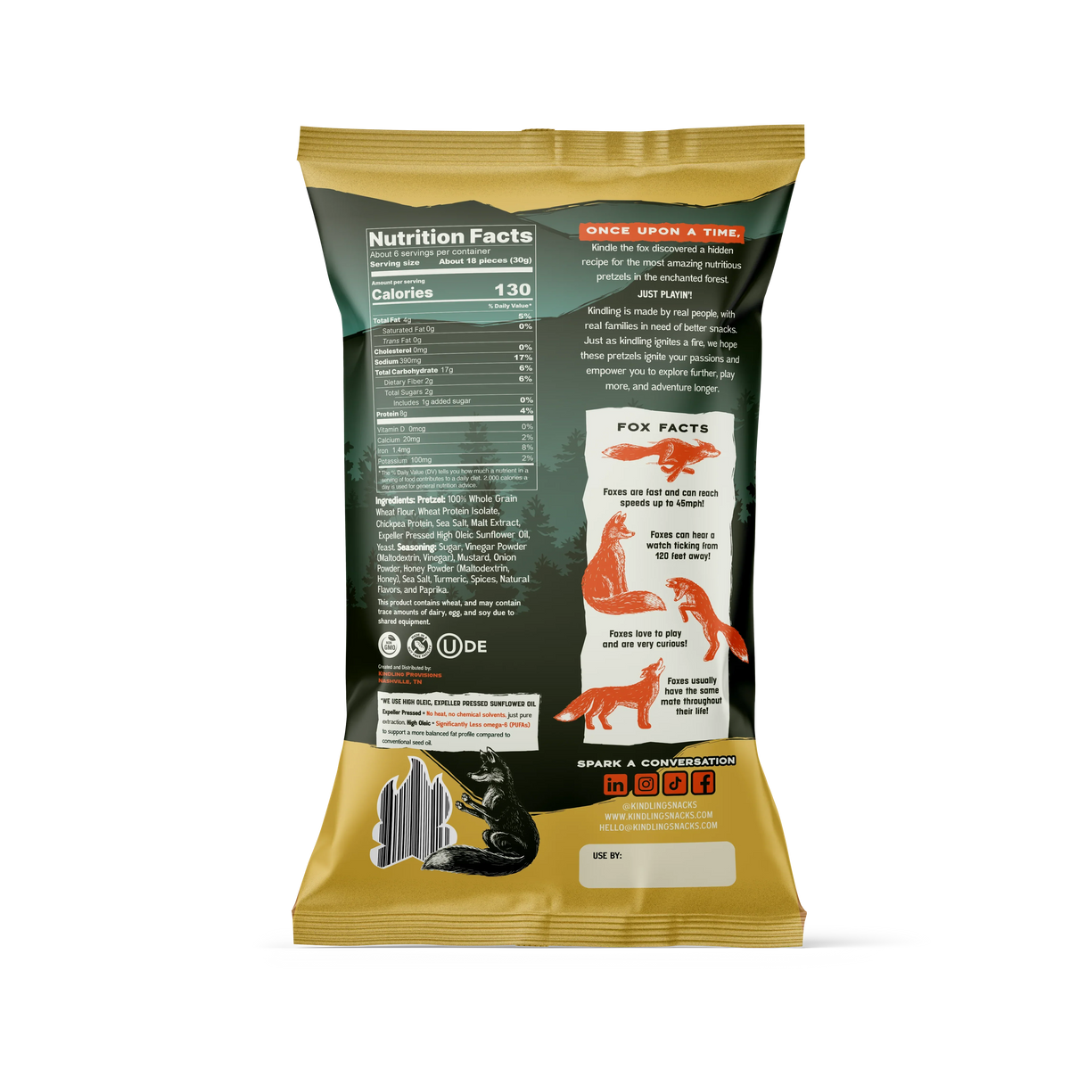 Kindling Protein Pretzels, 6.5oz - Honey Mustard