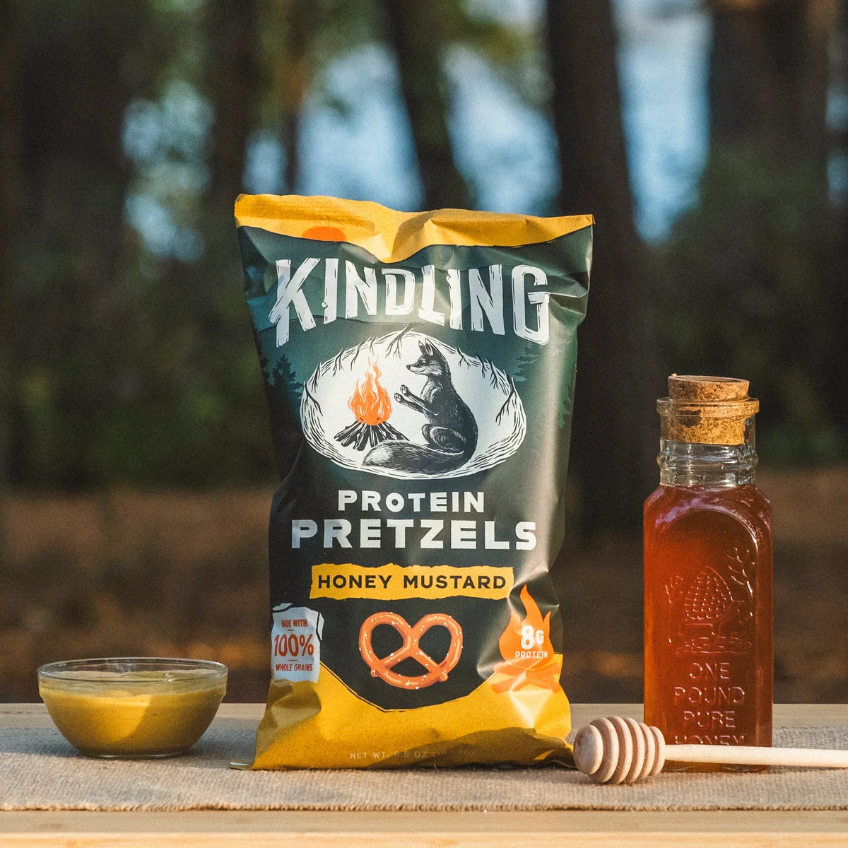 Kindling Protein Pretzels, 6.5oz - Honey Mustard