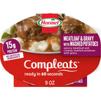 Hormel Compleats Shelf Stable Meals - Meatloaf & Gravy With Mashed Potatoes, 9 oz