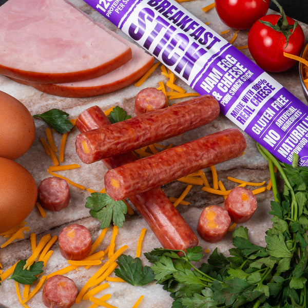 Wicked Cutz High Protein Breakfast Pork Snack Stick - Ham Egg & Cheese