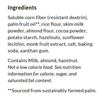 Ingredients for ChocZero Wafer Cookies, 8 oz, Hazelnut