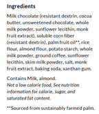 Package information for ChocZero Hi-Jinx Candy Bar, 8.15 oz, Milk Chocolate Wafers & Coffee Creme