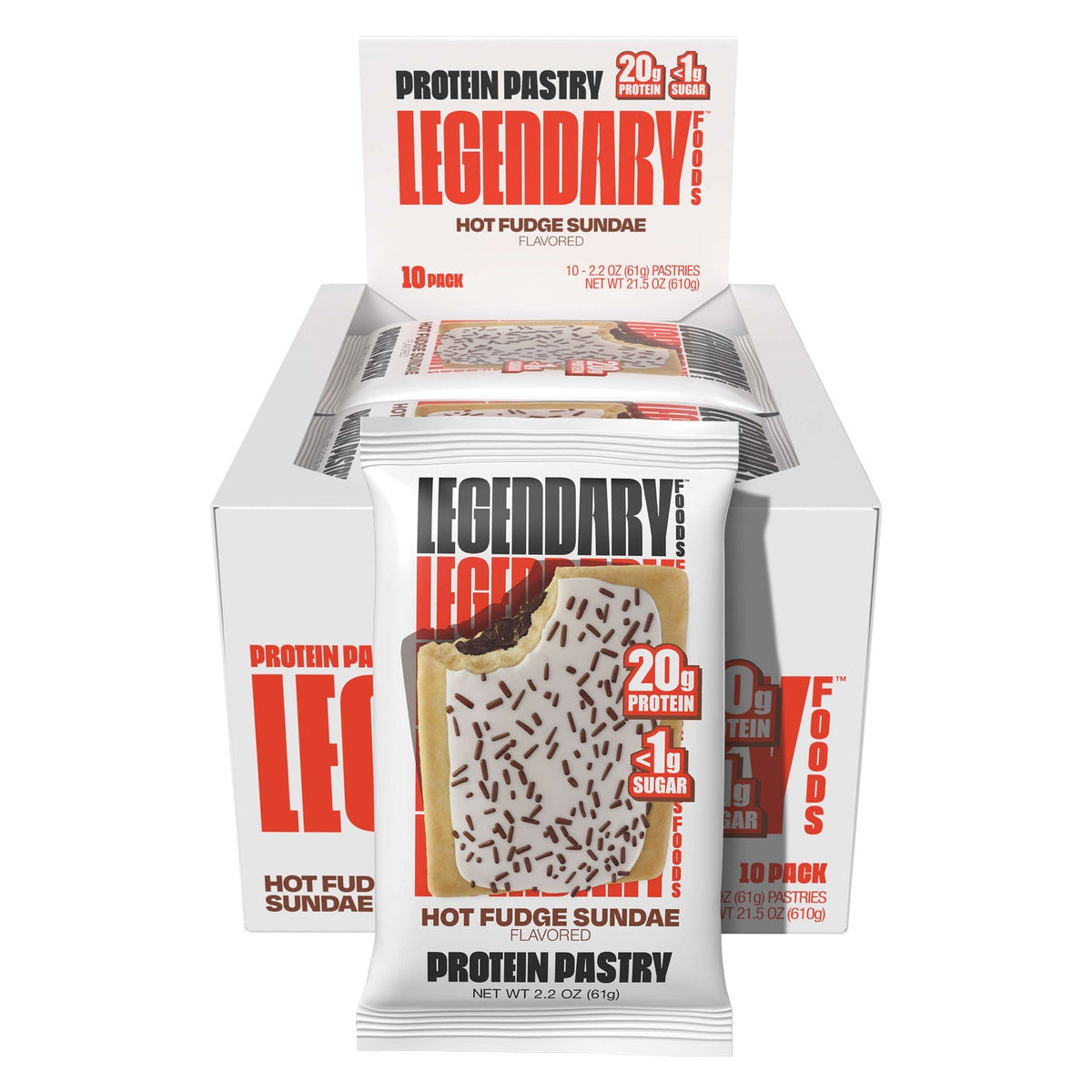 Legendary Foods Protein Pastry - Hot Fudge 10-Pack