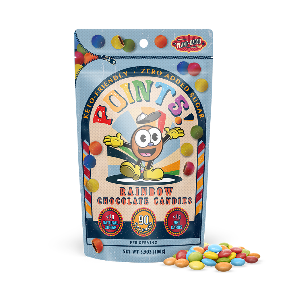 POINTS! Chocolate Candies by Hummii Snacks - Dark Chocolate, Large Pack (3.5oz)