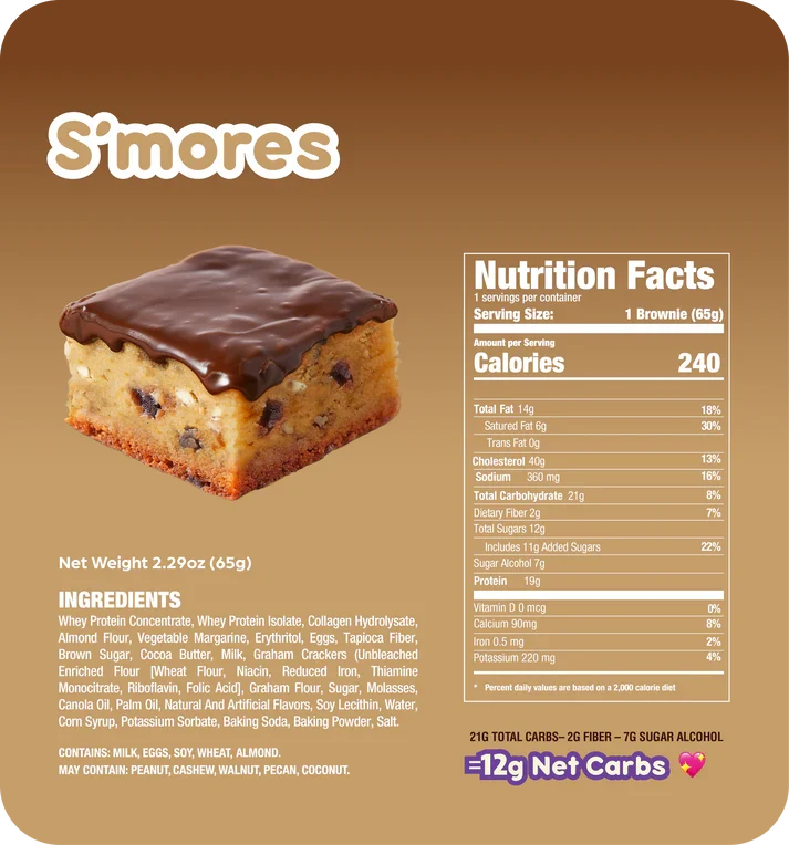 Alpha Prime Bites Protein Brownies - S'mores