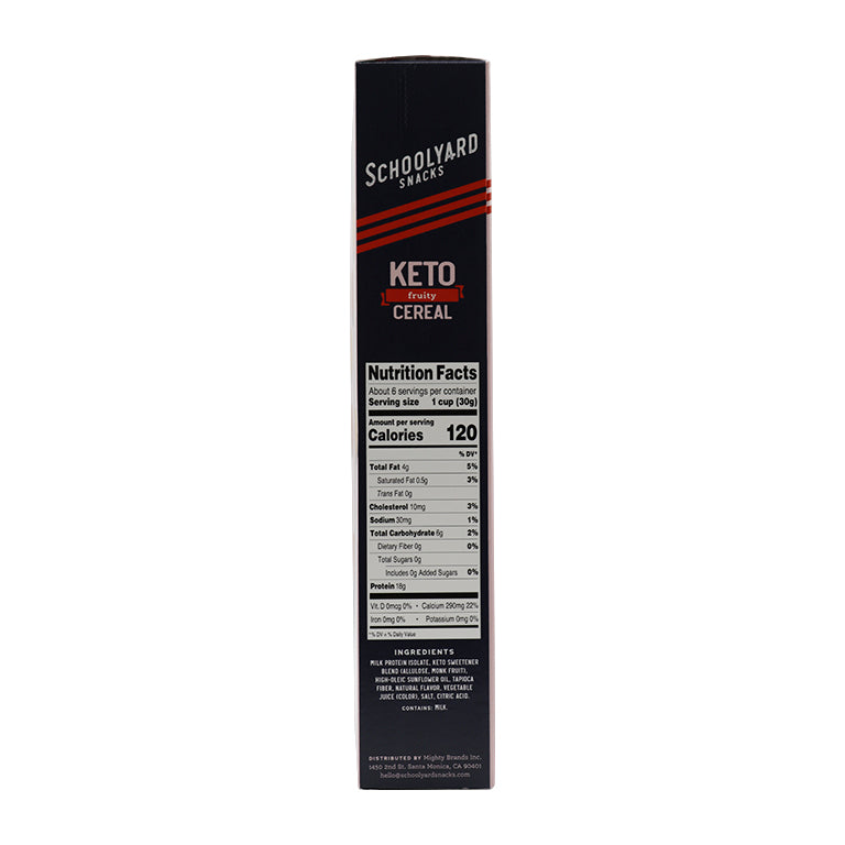 Schoolyard Snacks Keto Cereal - Fruity (CLEARANCE: Best by February 28, 2024)