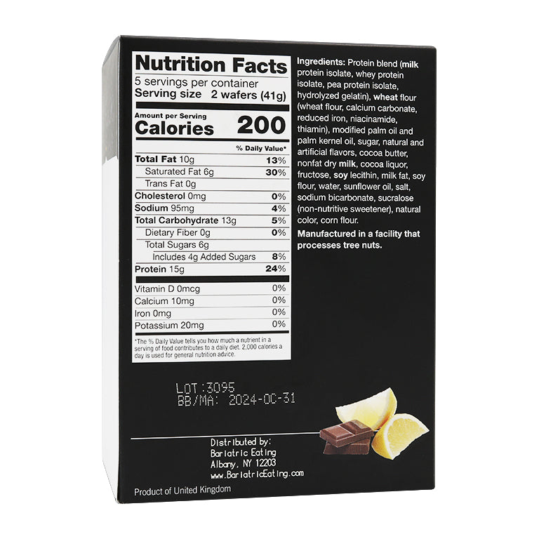 Inspire Square Protein Wafers - Lemon - High-quality Protein Bars at Store