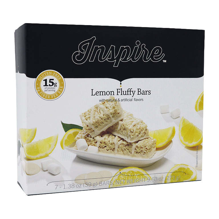 Inspire 15g Protein & Fiber Bars - Fluffy Lemon Crisp - High-quality Protein Bars at Store