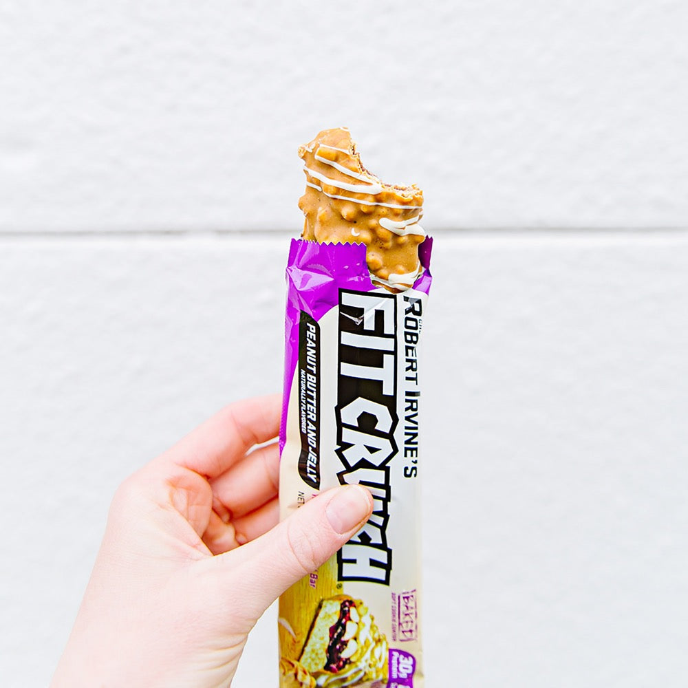 Robert Irvine's Fit Crunch Whey Protein Baked Bar - Peanut Butter and Jelly