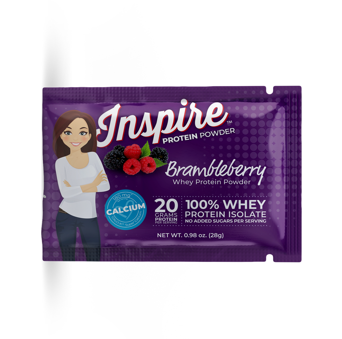 Inspire Brambleberry Protein Powder - One Serving, One Pack