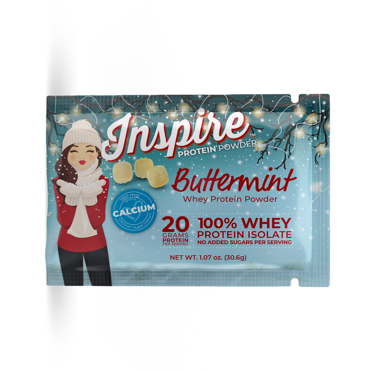 Inspire Buttermint Protein Powder - One Serving, One Pack