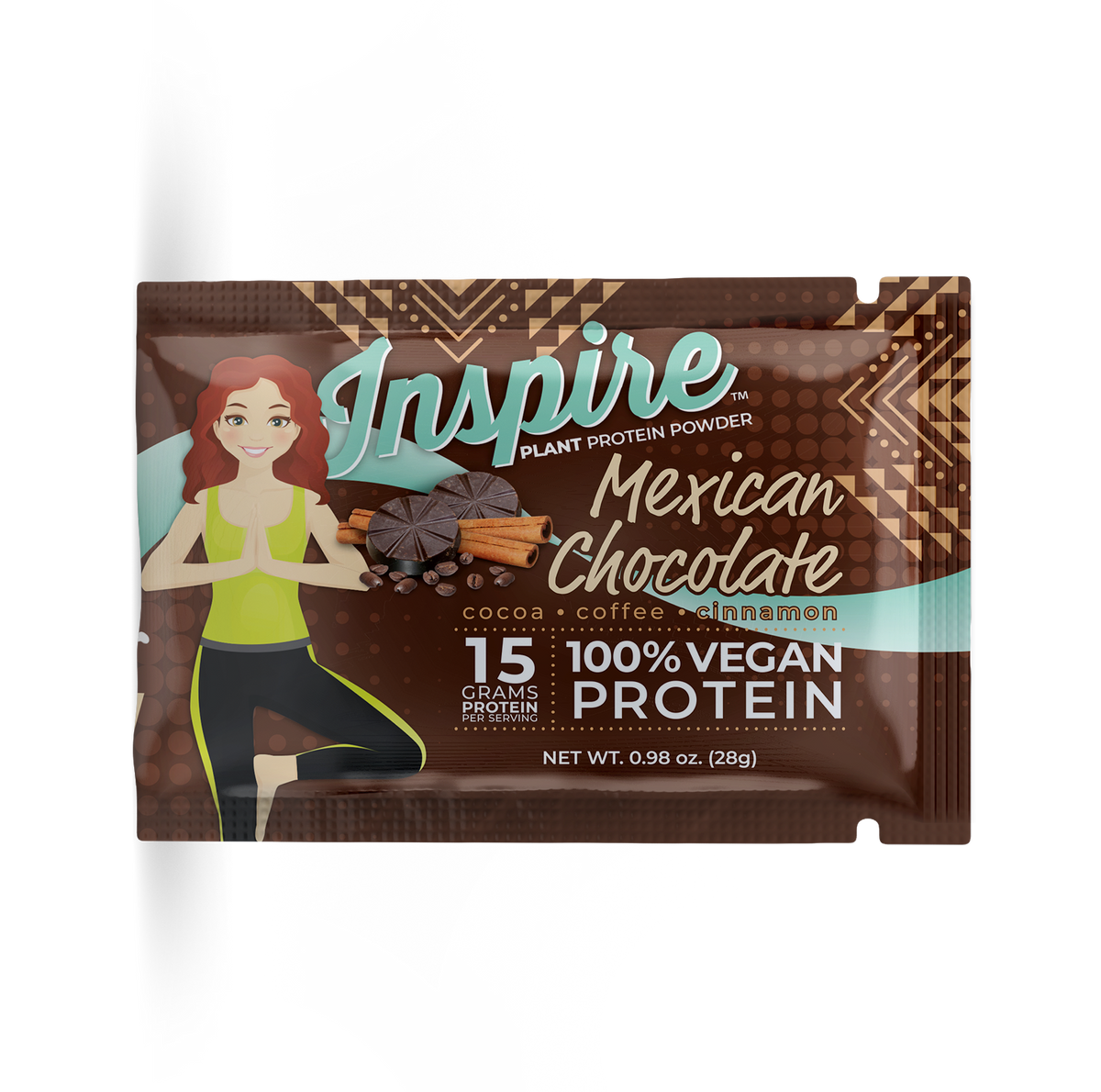 Inspire Plant Based Protein Powder, Mexican Chocolate - One Serving, One Pack