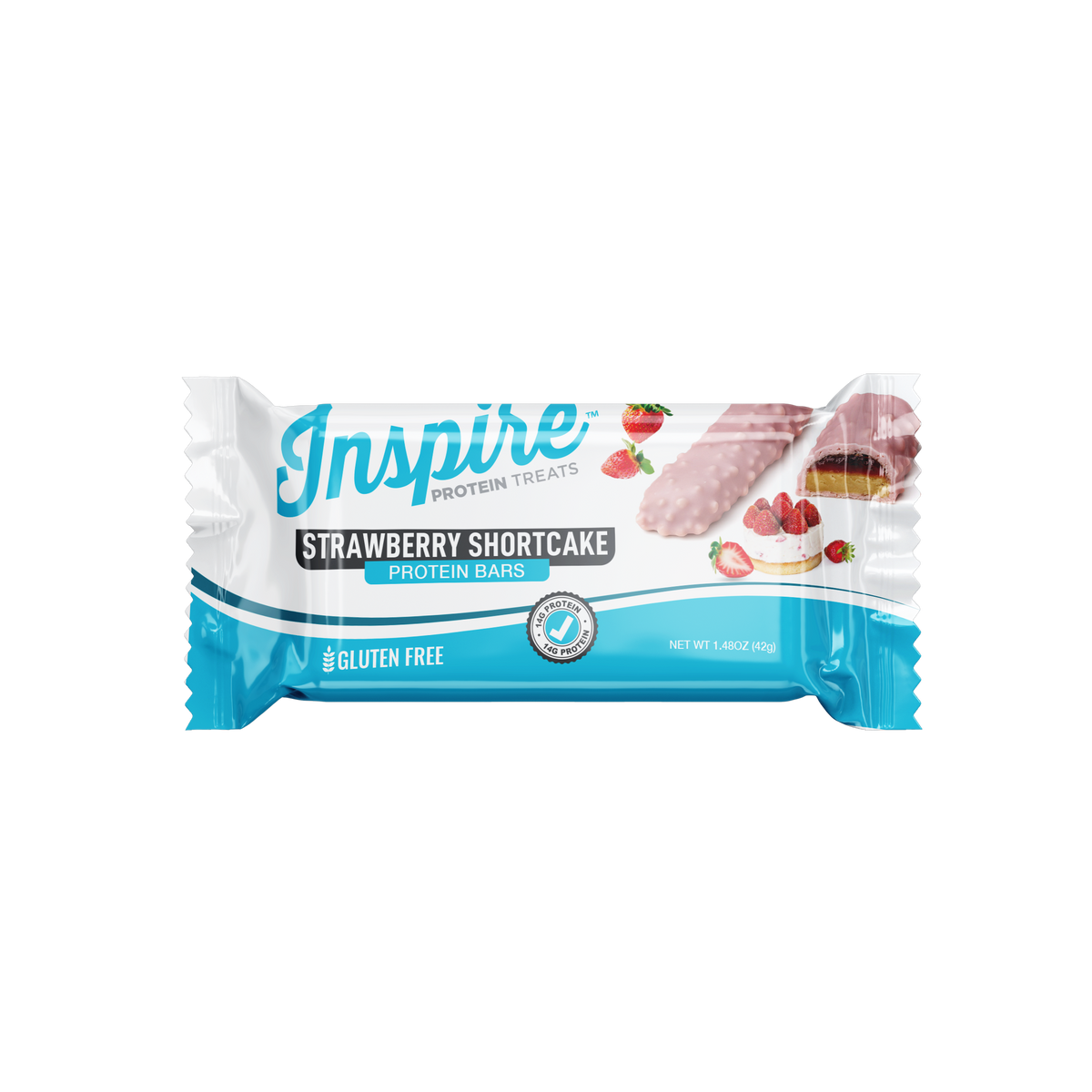 Inspire High Protein Bars - Strawberry Shortcake - One Bar