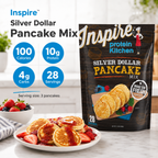 Light, buttery pancakes with 10 grams of protein and just 4 carbs.