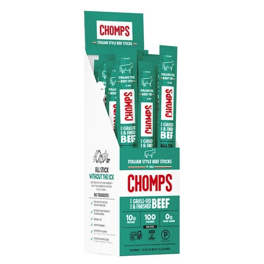 Chomps Meat Sticks - Italian Style Beef 24-Sticks
