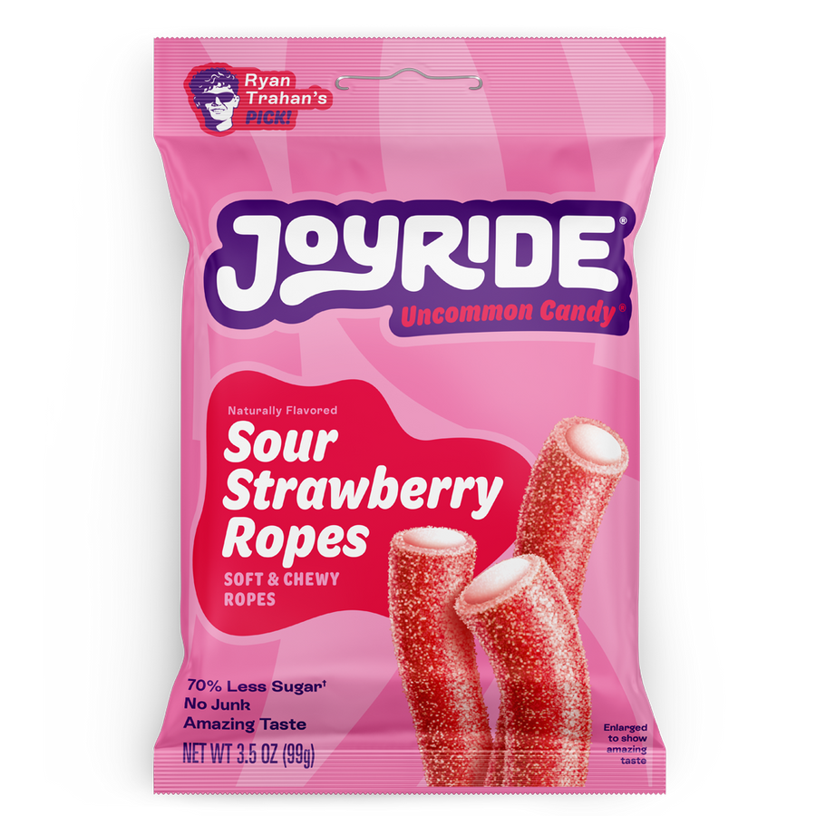 Joyride Sour Strawberry Ropes, 3.5 oz