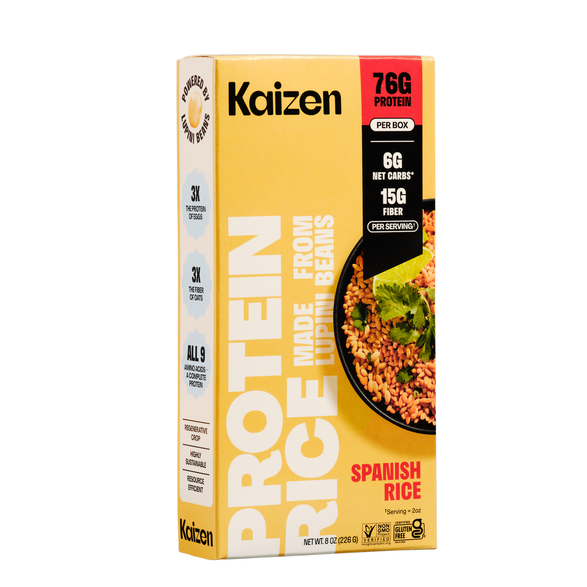 Kaizen Food Company Low Carb Plant Based Seasoned Rice 8 oz (226g) - Spanish